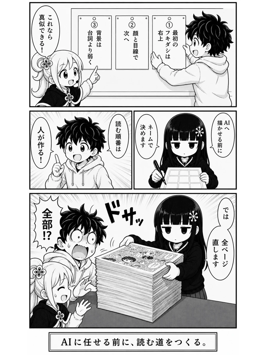 漫画『AI漫画って読みづらいですよね・全面改稿版』4ページ目