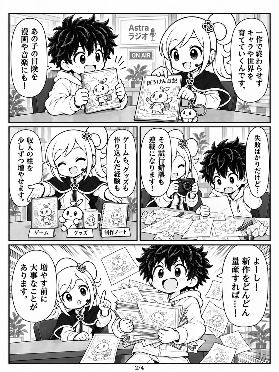 漫画『Astraラジオ:僕の続きを作ろう』2ページ目