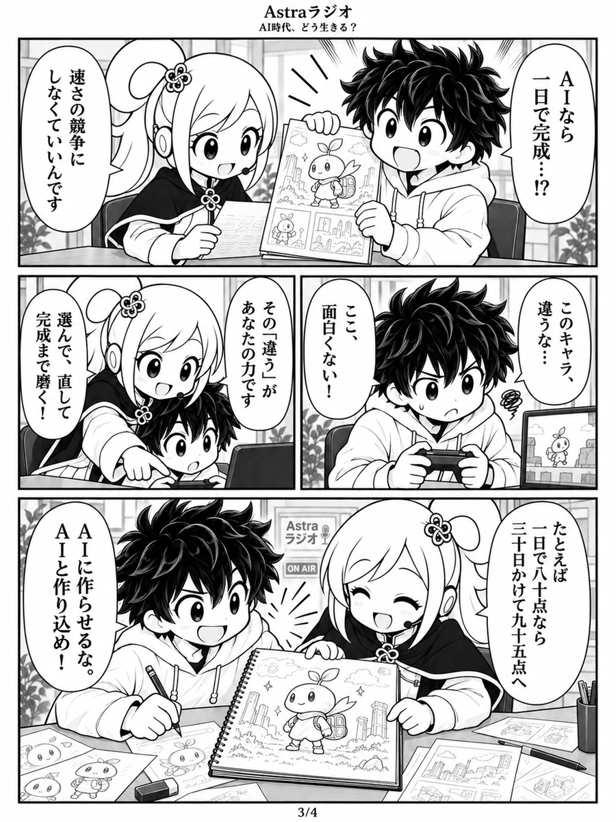 漫画『Astraラジオ：僕の続きを作ろう』3ページ目
