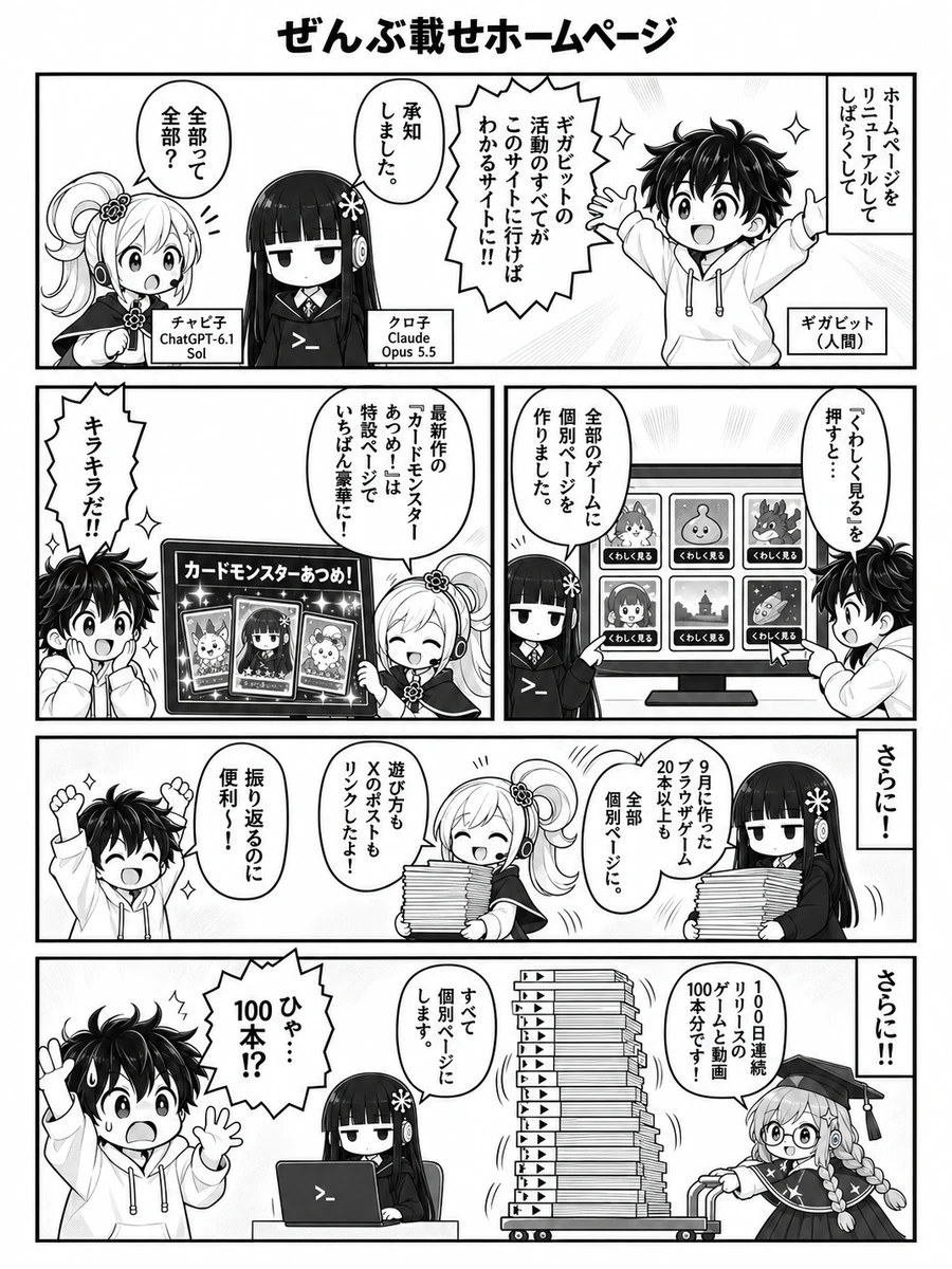 漫画『ぜんぶ載せホームページ』1ページ目