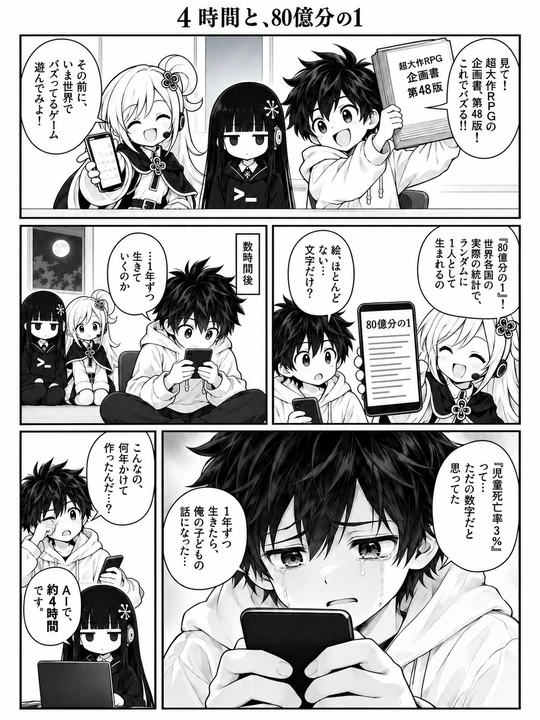 4時間と、80億分の1の1ページ目