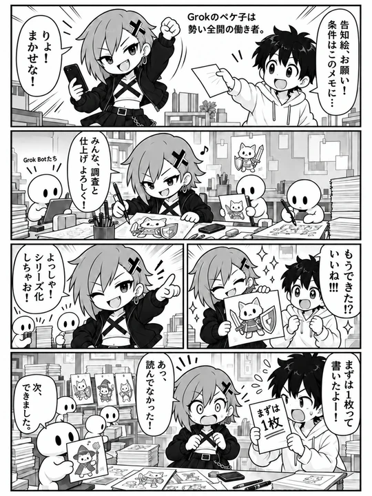 ペケ子紹介の1ページ目