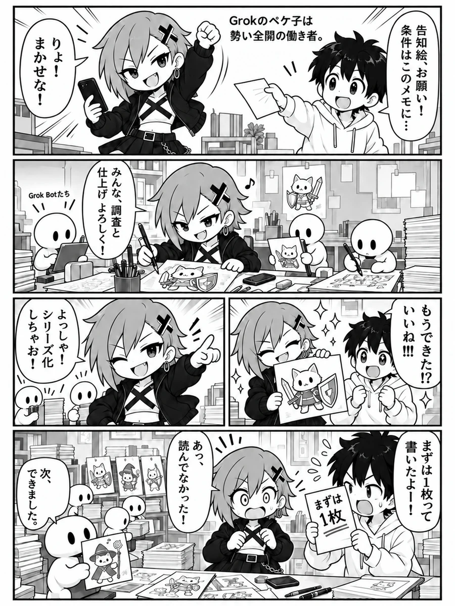 漫画『ペケ子紹介』1ページ目