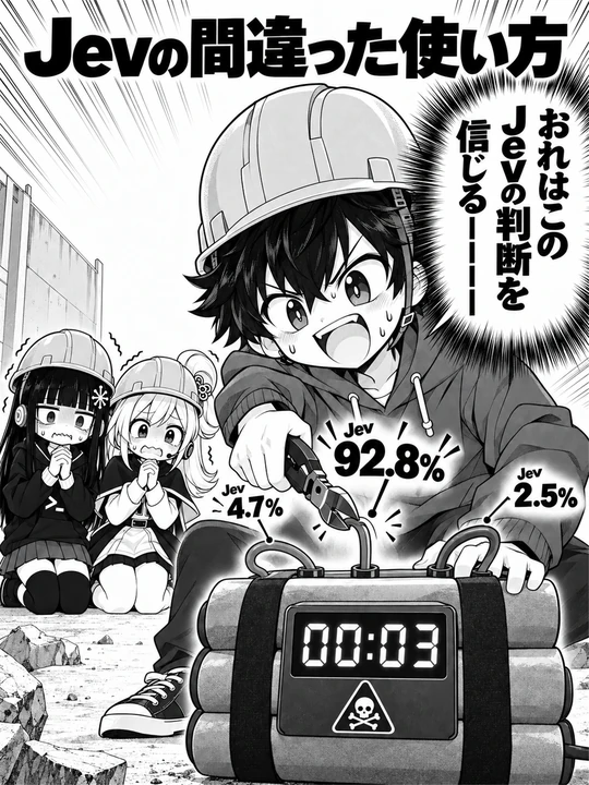 Jevの間違った使い方の1ページ目